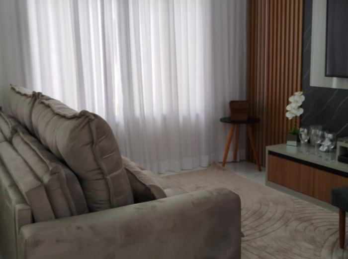 Ambiente social concluído e decorado